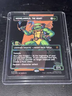 Michelangelo, the Heart (0092) (Borderless) (Surge Foil) Commander: Teenage... - Image 1