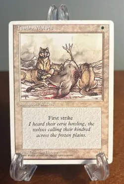 MTG Tundra Wolves Alternate 4th Alt Fourth Magic The Gathering LP Light Play - Image 1