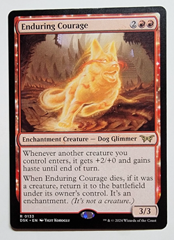 Enduring Courage - Duskmourn: House of Horror (DSK) MTG Near Mint - Image 1
