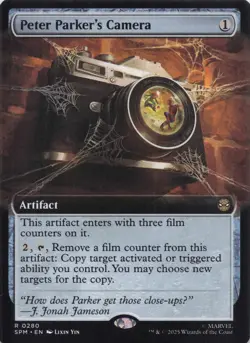 Peter Parker's Camera (Extended Art) Spiderman Rare Regular #280 NM MTG - Image 1