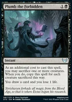 MTG Plumb the Forbidden (81/423) Strixhaven School of Mages NM - Image 1