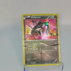 Pokemon Dragons Exalted Rayquaza 128/124 2012 Secret Rare Holo HP / Damaged - Image 1