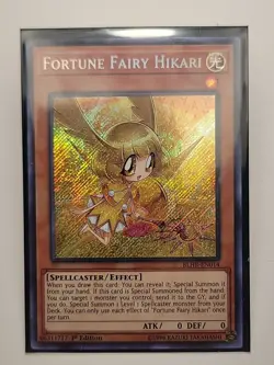Yugioh Fortune Fairy Hikari BLHR-EN014 1st Edition Secret Rare Holo - MINT 💎 - Image 1