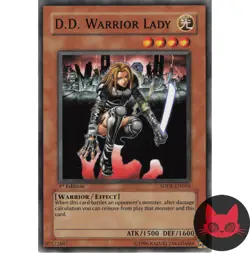 Yugioh D.D. Warrior Lady SDDE-EN010 Common 1st Edition NM - Image 1