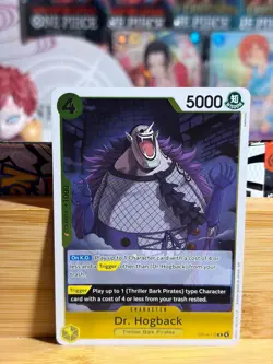 DR. HOGBACK OP14-110 The Azure Sea's Seven Rare Foil One Piece TCG Near Mint - Image 1