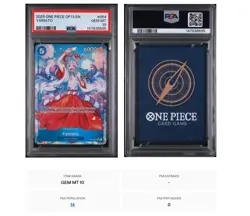 PSA10 EN Yamato 054 Alternate Art One Piece op13-Carrying on His Will - Image 2