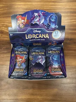 NEW SEALED Disney Lorcana TCG Ursula’s Return English 24x Booster Packs - Image 1