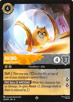 Rhino Power Hamster 30/204 Reign of Jafar Disney Lorcana - Image 1