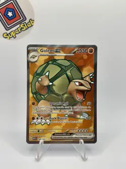 Pokemon TCG Golem EX 189/165 Scarlet Violet 151 Holo Rare Full Art Card NM - Image 1
