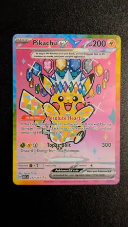 Pokemon Card Pikachu EX SIR 277/217 Ascended Heroes English Pack NM/M - Image 1