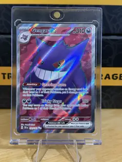 Pokemon TCG Gengar EX Temporal Forces Ultra Rare Card 193/162 Scarlet & Violet - Image 1