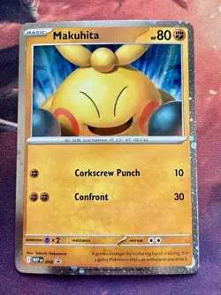 Makuhita Black Star Promo #68 Pokemon Perfect Order Cosmos Holo Card NM 💥 - Image 1