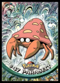 Pokemon Cards Parasect #47 Topps Trading Cards Series 1 LP *4 - Image 1