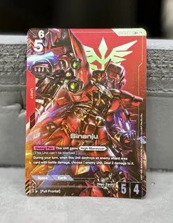 Gundam Card Game Sinanju ST03-001 Neon's Rush Legend Rare ➕ English Edition - Image 1