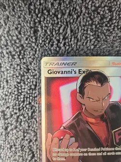 Pokemon TCG Giovanni's Exile Trainer Full Art Ultra Rare Card 67/68 Hidden Fates - Image 2