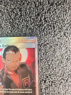 Pokemon TCG Giovanni's Exile Trainer Full Art Ultra Rare Card 67/68 Hidden Fates - Image 3