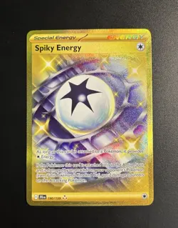Pokemon JTG - Hyper Rare Gold Card - Spiky Energy 190/159 NM - Image 1