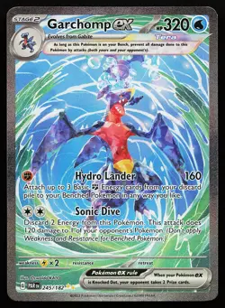 Garchomp ex 245/182 Holo Special Illustration Rare Paradox Rift Pokemon Card - Image 1