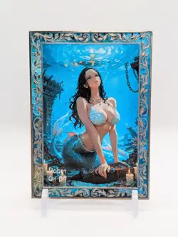 One Piece CCG Nico Robin Mermaid Thick Metal Card Waifu 🔥 - Image 1