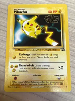 Pokemon 2000 Movie Promo Cards Electabuzz, Pikachu Dragonite & Mew Excellent LP - Image 2