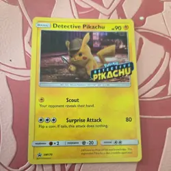 Pokemon TCG Detective Pikachu SM170 Promo Holo Card NM Condition - Image 1