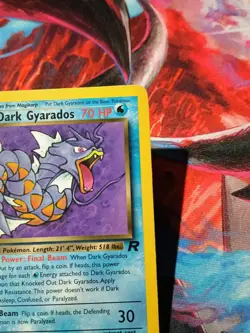 Dark Gyarados 25/82 Team Rocket Pokemon TCG Card -G1 - Image 3