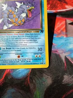 Dark Gyarados 25/82 Team Rocket Pokemon TCG Card -G1 - Image 5