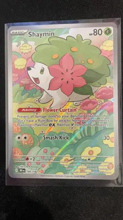 Pokemon TCG Shaymin Card 185/182 Destined Rivals Series - Image 1
