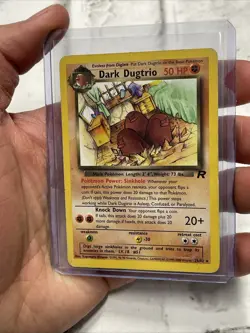 Dark Dugtrio 23/82 Team Rocket Rare Pokemon Card MP Condition Vintage WOTC Vtg - Image 2