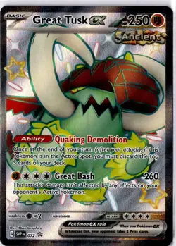 Great Tusk ex - Promo SV: Scarlet & Violet Promo Cards 072 NM - Image 1