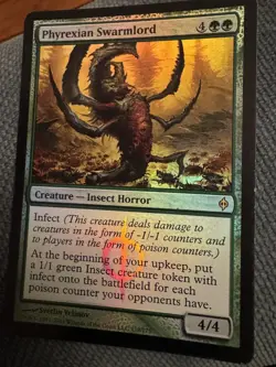 Mtg Phyrexian Swarmlord Nm ! Foil INFECT TOKENS ! - Image 1
