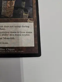 MTG Grim Monolith Artifact Colorless Rare Urza's Legacy 1999 Chippy 126 #3 - Image 3