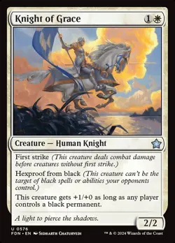 MTG Knight of Grace ** Foundations ** English (NM) - Image 1
