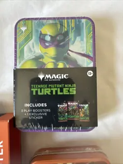 Magic the Gathering Teenage Mutant Ninja Turtles Complete Set Of Tins + Booster - Image 5
