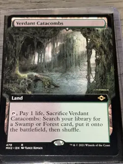 MTG Magic Extended Art Verdant Catacombs 479 Modern Horizons 2 MH2 NM - Image 1