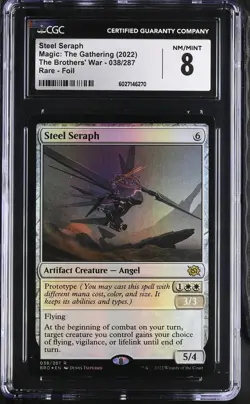 STEEL SERAPH The Brothers' War Foil Rare CGC 8 MTG [Nostalgium] - Image 1