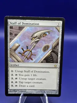 MTG Staff of Domination - Fifth Dawn Regular Lightly Played - Image 1