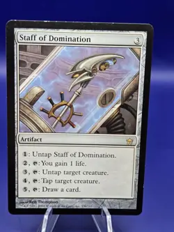 MTG Staff of Domination - Fifth Dawn Regular Lightly Played - Image 2