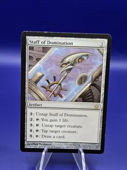 MTG Staff of Domination - Fifth Dawn Regular Lightly Played - Image 3