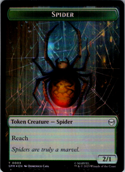 Spider 3 // Illusion Villain 2 Double-Sided Token T Foil Marvel's Spider-Man - Image 1