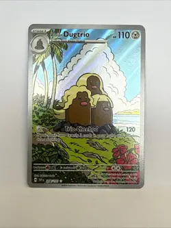 Pokemon TCG Alolan Dugtrio Illustration Rare Surging Sparks 208/191 - Image 1