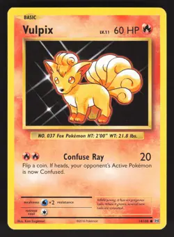 Vulpix 14/108 Pokemon TCG XY - Evolutions VLP - Image 1