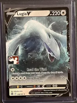 Pokemon TCG Lugia V 138/195 Prize Pack League Stamp Stamped NM/M - Image 1
