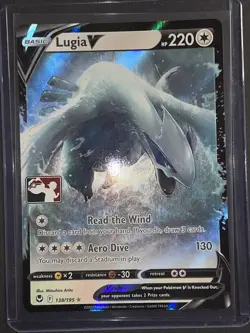 Pokemon TCG Lugia V 138/195 Prize Pack League Stamp Stamped NM/M - Image 2