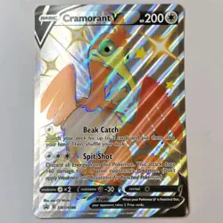 Pokemon TCG OVERSIZED Cramorant V SWSH086 Black Star JUMBO Holo Promo Card - Image 1