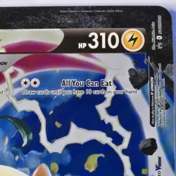 2022 Morpeko Swsh217 V-Union Black Star Promo OVERSIZED Holo Pokemon Card - Image 4