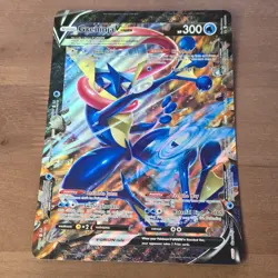 Pokemon Card Greninja V Union SWSH157 Oversized JUMBO Black Star Promo NEAR MINT - Image 1