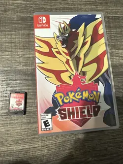 Pokemon Shield Nintendo Switch Game and Case - Image 1