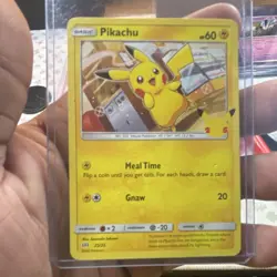Pokemon Pikachu 025/025 McDonald's 25th Anniversary Promo Holo Basic Card - Image 1