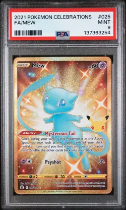 Fa/Mew 025 - Pokemon Celebrations - PTCG PSA 9 - Image 1